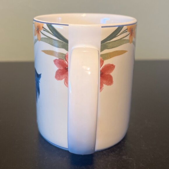 Coventry SPRING ROOSTER Floral Stoneware Coffee Mug - Picture 7 of 10